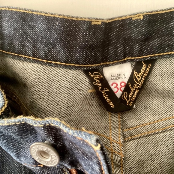 Lucky Brand Blue Jeans Mens 181 Bootleg Denim Made in USA Size 38 Inseam 34” - Picture 7 of 16